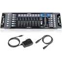 DMX Controller for dj Lights Dmx512 Light Controllers 192 Channel DMX Board with Cables 2m/6.6 ft Dmx-512 Lighting Console for Control Stage Light