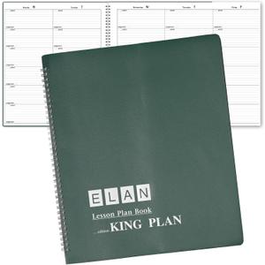 6 Period EXTRA Large Teacher Lesson Plan; Days Horizontally Across the Top (King Plan)