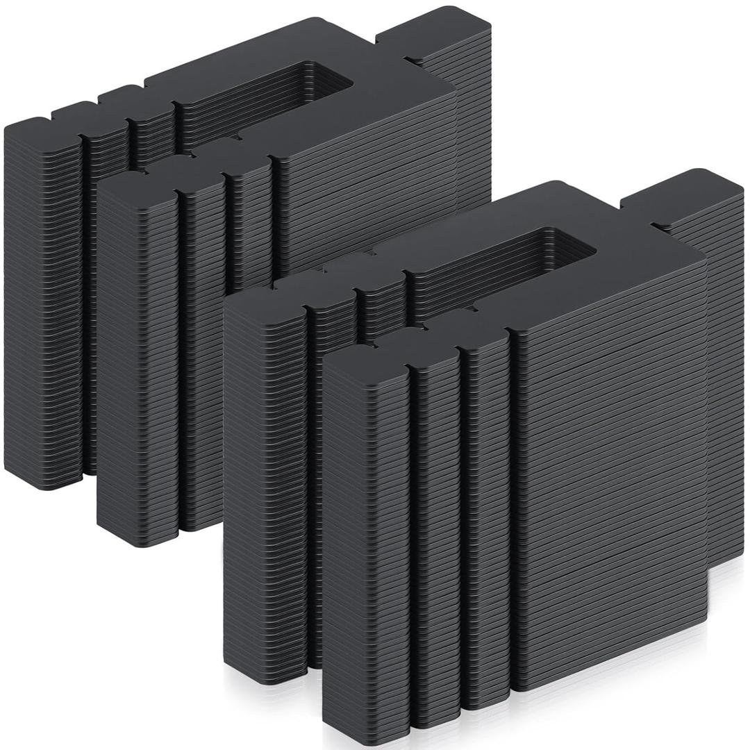 750 Pcs 1/16" x 3-1/2" Stack Shims Bulk Stackable Black Shims for Windows & Doors