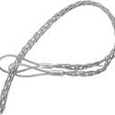 MECCANIXITY Cable Pulling Grip for Light & Heavy Cable(d:13-18mm,Silver) 66cm,2.2FT Wire Mesh Puller Socks Grip Double Head Galvanizing Steel Wire Grips Net Cover Smooth