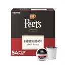 Peet's Coffee, Dark Roast Keurig K-Cup Pods, 100% Arabica Coffee - French Roast 54 Count (1 Box of 54 K-Cup Pods) (EXP 05/01/27)