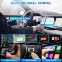 Wireless Carplay & Android Auto Adapter Built in Netflix YouTube, 3-in-1 Car Play Ai Box Convert Wired to Wireless CarPlay,Upgraded Dual-Band WiFi, TF Card, Video Box for iPhone/Android, Plug & Play