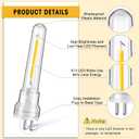 Meonum 14-Pack S14 Bulbs for Outdoor String Lights, 1.7W Dimmable S14 LED Replacement Bulbs, Shatterproof & Waterproof, 2700K Warm White Replacement Light Bulb for Outdoor Patio String Lights