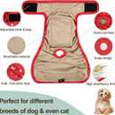 Female Dog Diapers - Reusable Diapers for Doggie in Heat - Highly Absorbent for Pet Incontinence with Adjustable Snaps (Pack of 3) Red, M (Red,Black&Purple)