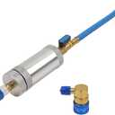 CMTOOL AC Oil Dye Injector Tool R134A Compressor Oil Injector Kit, Car A/C Kit with Snap Quick Coupler, Auto Automotive HVAC Tool