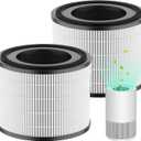 AP-S0610L Filter Replacement, 3-in-1 H13 True HEPA & Activated Carbon Filter, Compatible with MOO-KA AP-S0610L Air Purifier, 2 Pack
