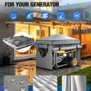 Haoguo Outdoor Generator Tent Cover with Bracket, Generator Cover While Running, Heavy Duty Waterproof Generator Tent, Peak Roof Design for 5500W-15000W Portable Generators, 38 x 28 x 27 in, Gray