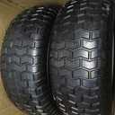 GICOOL 16x6.50-8 Flat Free Riding Lawn Mower Tire and Wheel, 2 Pcs 16x6.5-8nhs Garden Tractor Lawnmower Tyre, with 3/4" & 5/8" Bearing, 3" -4.5" -6" Centered Hub