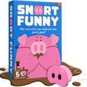Snort Funny  The Oinkredible You Laugh You Lose Party Game, Family Games for Kids and Adults w/ 150 Challenge Cards, 5 Pig Snouts & Mud Tokens, Funny Games for Friend & Family, 4-8 Players, Ages 8+