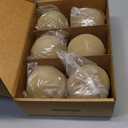 Stanbroil Ceramic Balls - 5 Round Fire Stones for Fire Pit Fire Bowl and Fireplace - Set of 6, Beige