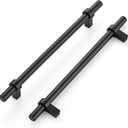 Home Expert 15 Pack Cabinet Handles 7-1/2 Inch Black Cabinet Pulls Matte Black Kitchen Cabinet Handles Drawer Pulls with Square Base Kitchen Cabinet Hardware 10 Inch Overall Length