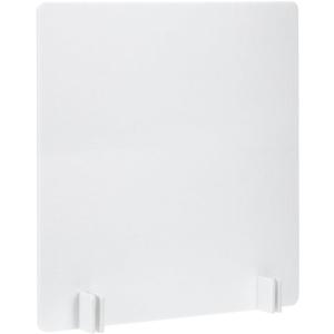 PATIKIL Desk Dividers 24" x 24",with 4Pcs Support Feet, Pure White Style B