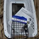 Petmate Dog Crates for Small Dogs & Cat Carriers, Two-Door Plastic Pet Kennel, Top & Front Loading, Made in USA, 19", White