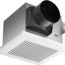 Tech Drive Very Quiet Bathroom Exhaust Fan - 80 CFM, 1.5 Sone, No Attic Access Needed, Energy Star Certified, Easy to Install,4-Inch Duct, Ceiling Mounted for Bathrooms Up to 85 Sq. Ft