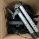 Upright Walkers for Seniors, 450 lb Heavy Duty Stand Up Rollator Walker with Adjustable Soft Sponge Arm support & Seat, Tall Standing Folding Rolling Walker with 8'' Wheel, Grey