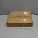 Kitstorack TV Tray Table, Adjustable Height & Flip-Top & Rounded Metal Corners, Snack Table for Couch, Sofa, Bed, Chair, Living Room, C Shaped End Side Table for Eating, Dinner or Laptop, Small Spaces (Brown)