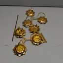 Cabilock Ghee Lamp Lotus Butter Lamp Holder Metal Golden Candle Holder Brass Oil Lamp Tea Light Votive Candle Stand for Temples Buddhist Supplies