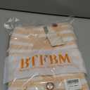 BTFBM Casual Women Spring Dresses 2025 Sleeveless Striped Midi Button Down Dress Ribbed Knit Cardigan Cover Up Dress, Peach Color, Size Small