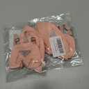 2 x Clothes for 6.7in Plush Doll(NO Doll), Hat & Overalls Set with Triangular Badge, Handcrafted 2-Piece Clothes Set, Fashion Cute Outfit for Dolls Accessories(Pink)