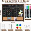 GOTIDEAL Chalkboard Calendar 36" x 24" Chalk Board Calendar for Wall