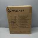 AMZCHEF Juicer Machines, 5.8" Extra Self-Feeding Cold Press Juicer for Whole Vegetable & Fruit, Juice Extractor Machine with Large Auger & Triple Strainers, Easy to Clean, High Juice Yield, Black