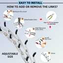 Safiman Prong Training Collar for Dogs, Adjustable Dog Pinch Collar with Quick Release Buckle, No Pull Collar for Small Medium Large Dogs, Extra Link and Caps (XL(23-26"" Neck, 4.0mm)), argent