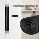 Miaowater 4 PCS Refrigerator Door Handle Covers Kitchen Appliance Decor Handles Anti-Skid Anti-Static Protector Fridge, Dishwasher Oven Keep Off Fingerprints,Food Stains (Black)
