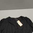 Simplee Womens Boho Floral Long Sleeve Maxi Dress V Neck Empire Waist Fall Wedding Guest Dresses with Pockets (Black), XL