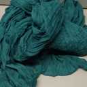 3 Pack 160 inch Teal Blue Cheesecloth Table Runner-13.3ft Long Teal Gauze Table Runner Sheer Cheese Cloth Runner-Rustic Turquoise Runner for Wedding Reception, Bridal Baby Shower Birthday Decorations