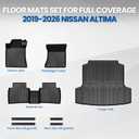 Floor Mats for Nissan Altima SV SR 2019-2026, with Cargo Mat