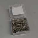 ZIPCCI 3 Inch Large Safety Pins - 100 Pcs Heavy Duty Steel Wire Pins (Large Size)