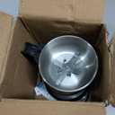 Electric Coffee Grinders150-300w Silver Spice Grinder, One-Button Operation to Grinder Coffee Beans, Spices, Dry Herbs, Nuts, etc.1 Plastic Brush and 1 Plastic Spoon Included