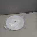 7Inch Clean Out Cover Plate, Cleanout Cover Plate for Clean Plug Access Hole, Round Decorative Cleanout Cover Access Plate for Rear Deck Drain and Hidden Open Gutter (White,1 Pcs