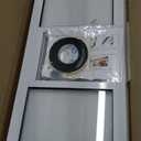 Full-Size Window Pet Door for Cats & Small Dogs, Width Adjustable Fits Sliding Windows, 10-Min Install, Aluminum Frame, HD High-Transparency Glass, Weatherproof Design, Magnetic Close