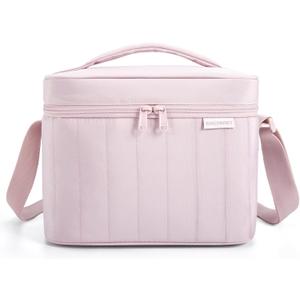 BAGSMART Lunch Box for Women Insulated Lunch Bag Cute Puffer Lunch Tote Bags Lightweight Quilted Reusable Cooler for Work School Picnic or Travel, Pink (8.2L) BAGSMART Lunch Box for Women Insulated Lunch Bag Cute Puffer Lunch Tote Bags Lightweight Quilted Reusable Cooler for Work School Picnic or Travel, Pink (8.2L)