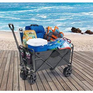 MacSports Mac Sports - Mac Sports Extra Long Folding Cargo Cart for Field Outdoor Use