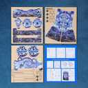 2026 calendar desk calendar Wooden Hand-Crank Monthly Flip Calendar - DIY Assembled Tabletop Art with Classic Oil Painting Masterpieces for Office Decor, Home, Gift