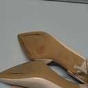 Womens Bow Heels Closed Pointed Toe Dress Shoes Stiletto Slip on Wedding Pumps (10, Nude)