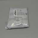 100% Blackout French Door Curtains, Wrinkle Free, Room Darkening, Blocks Light and Heat Through Glass. Drill-Free Easy Installed Door Window Curtains. (Greyish White,1 Panel, 24"x 18")