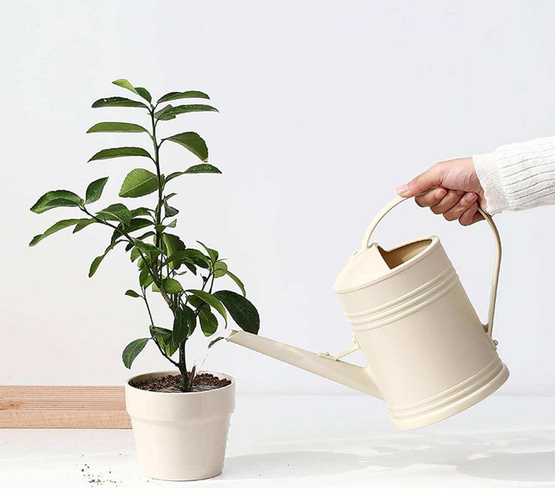 Plastic Indoor Watering Can with Sprinkler Head - 68 oz, 1/2 Gallon (Dark Green)