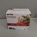 Evoloop Rapid Egg Cooker Electric 6 Eggs Capacity, Soft, Medium, Hard Boiled, Poacher, Omelet Maker Egg Poacher With Auto Shut-Off, BPA Free (Black)