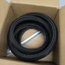 Wheelchair Rear Wheel Replacement Tire, 24 "X 1" Universal Flat-Free Polyurethane Tire,Equipped With Installation Tools, Wheelchair Accessories For All Brands(1 Pair) (Black)