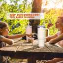 6 x HEYSKAY 4PCS 10MM Silicone Straw Cover Cap for Stanley Cup 30/40oz, Reusable Toppers for Tumblers With Handle, Simple Modern Straw Caps (4PCS Basic Straw Cover-Cream Pomelo/Rose Quartz/Blue/Pink)