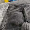 45'' Chaise Lounge Chair Indoor, Corduroy Upholstered Boneless Sofa Bed, Deep Seat Sleeper Couch Reading Chairs, Small Comfy Cloud Sofas Couches for Living Room, Bedroom, Movie Room (Dark Grey)