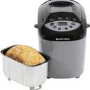 West Bend Hi-Rise Bread Maker Machine Programmable 12 Programs Including Gluten Free & 3 Loaf Sizes and Crust Colors with Traditionally-Shaped Horizontal Bread Pan with Dual Knead Blades, 3-Lb, Gray
