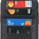 for iPhone 14 pro max Phone Case with Card Holder and Strap for Women, Crossbody Bag with Ring Stand Zipper Wallet Case for Apple14promax Purse - Black