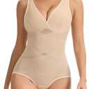 JOYSHAPER Shapewear Bodysuits for Women Tummy Control Body Shaper Under Dress Compression Bodysuits With Adjustable Straps, M