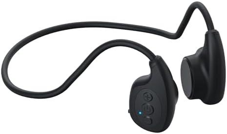 Bone Conduction Headphones, Bluetooth 5.4 Open Ear Wireless Headset, 12Hr Playtime, Waterproof Earphones for Sports, Running, Hiking, Cycling, with Earplugs