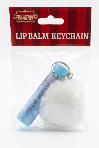 Christmas Essentials Lip Balm Keychain 