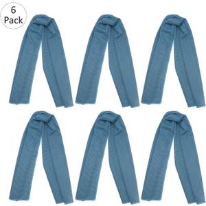 INNOLIFE 6 Pack Cooling Towels Breathable Ice Towel for Sports, Gym, Fitness, Running, Hiking, Yoga - Blue